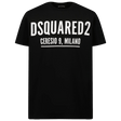 Dsquared2 Kinder Unisex T-Shirt Zwart 6Y