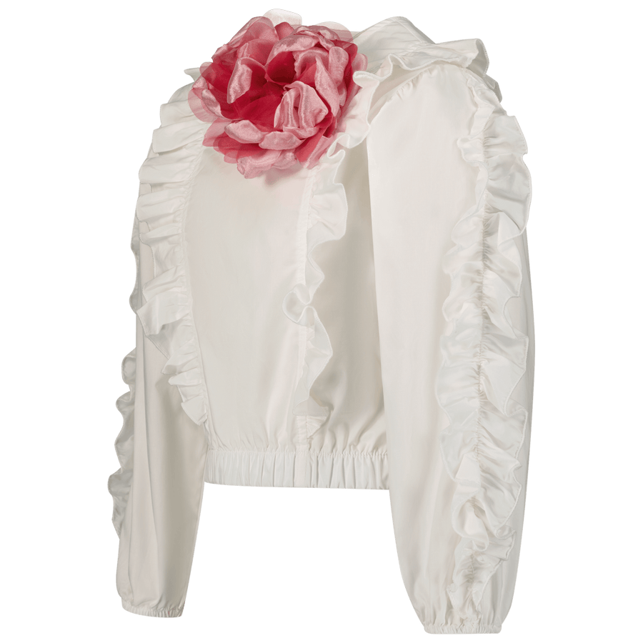 MonnaLisa Kinder Meisjes Blouse Wit
