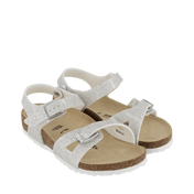 Birkenstock Kids Girls sandals Silver