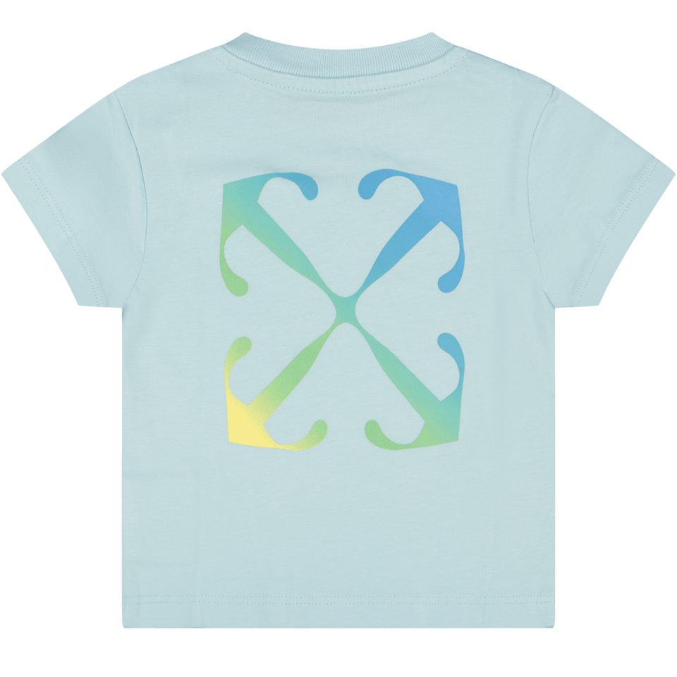 Off-White Baby Jongens T-Shirt Blauw