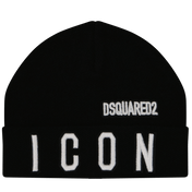 Dsquared2 Baby Unisex Bonnet Black