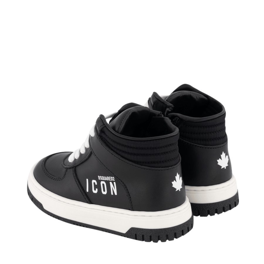 Dsquared2 Kinder Unisex Sneakers Zwart