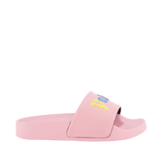 Palm Angels Kids Girls Slippers Pink