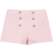 Balmain Baby Meisjes Shorts Licht Roze