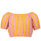 Devotion Kinder Meisjes T-Shirt Fluor Oranje