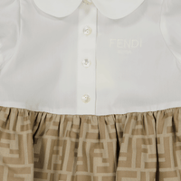 Fendi Baby Girls Dress  Beige