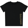 Balmain Baby Unisex T-Shirt Zwart