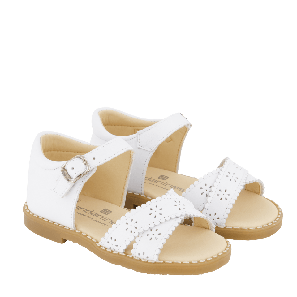 Andanines Kinder Meisjes Sandalen Wit