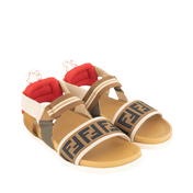 Fendi Kids Unisex sandals Brown