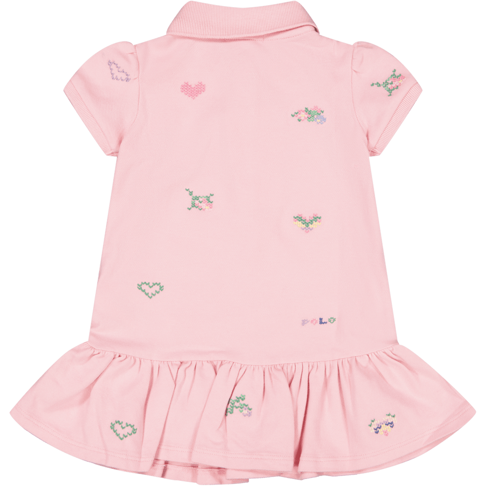 Ralph Lauren Baby Meisjes Jurkje Licht Roze