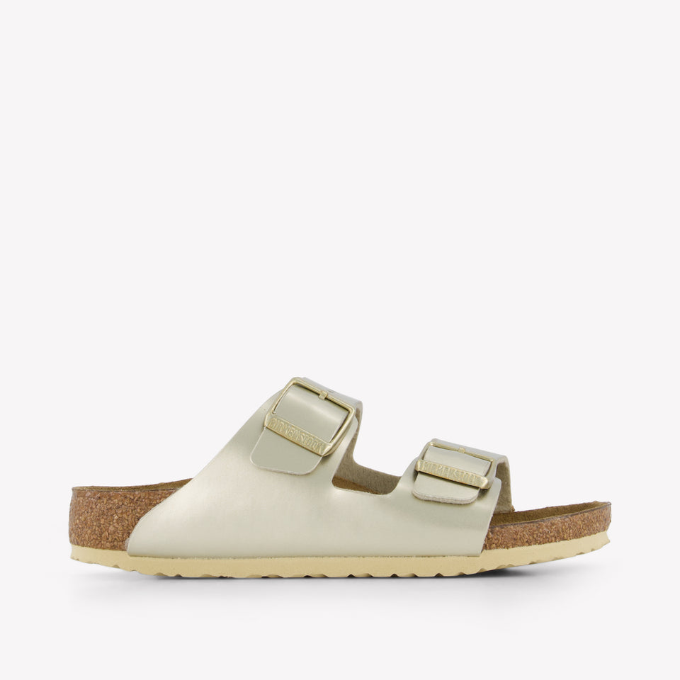 Birkenstock Arizona Meisjes Slippers In Goud