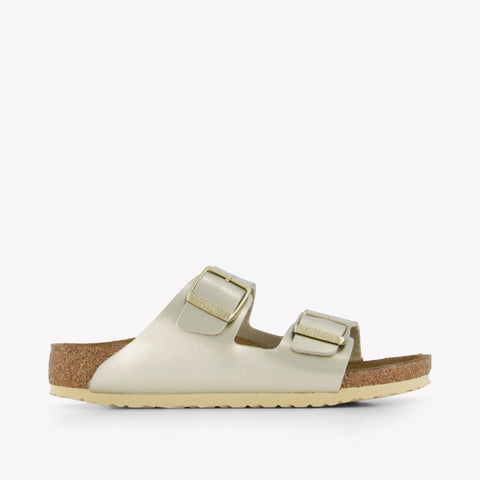 Birkenstock Arizona Girls Flipflops In Gold
