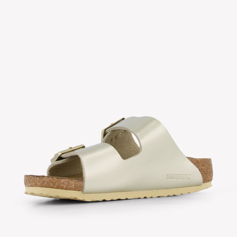 Birkenstock Arizona Meisjes Slippers In Goud