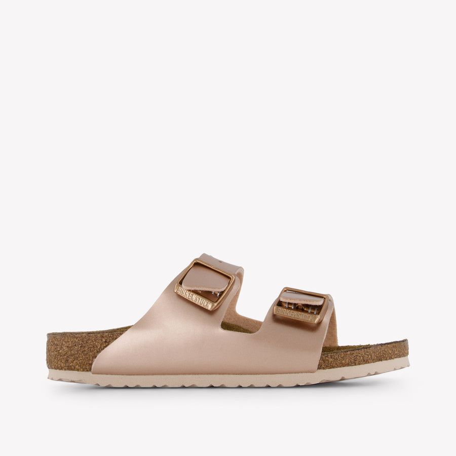 Birkenstock Arizona Kinder Meisjes Slippers In Brons