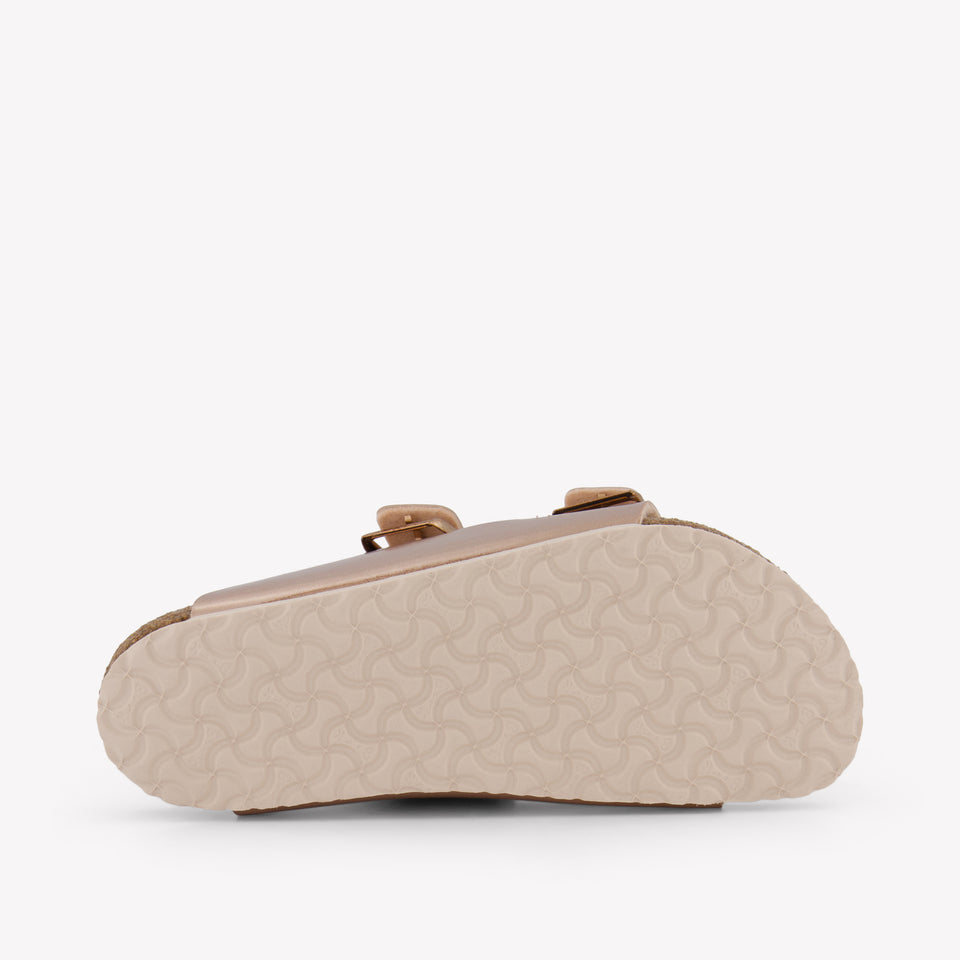 Birkenstock Arizona Meisjes Slippers In Brons