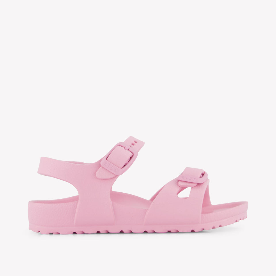 Birkenstock Rio Meisjes Sandalen In Roze