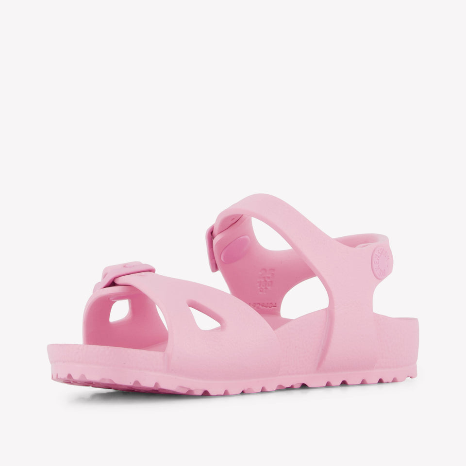 Birkenstock Rio Meisjes Sandalen In Roze