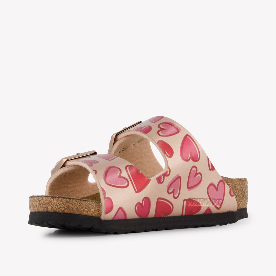 Birkenstock Arizona Girls Flipflops In Bronze