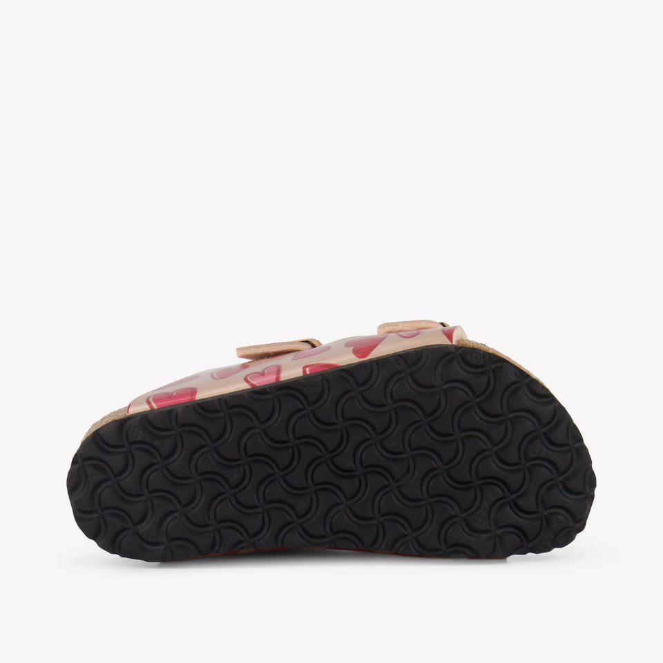 Birkenstock Arizona Girls Flipflops In Bronze