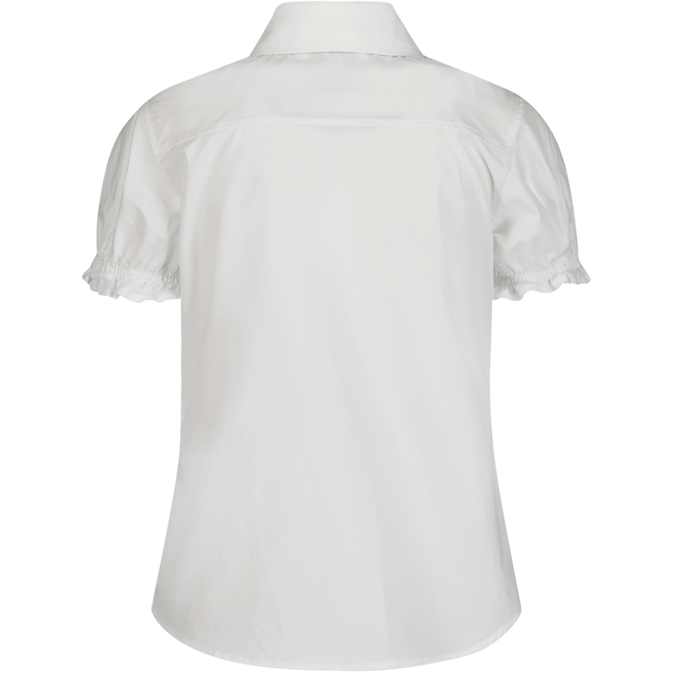 MonnaLisa Kinder Meisjes Blouse Wit