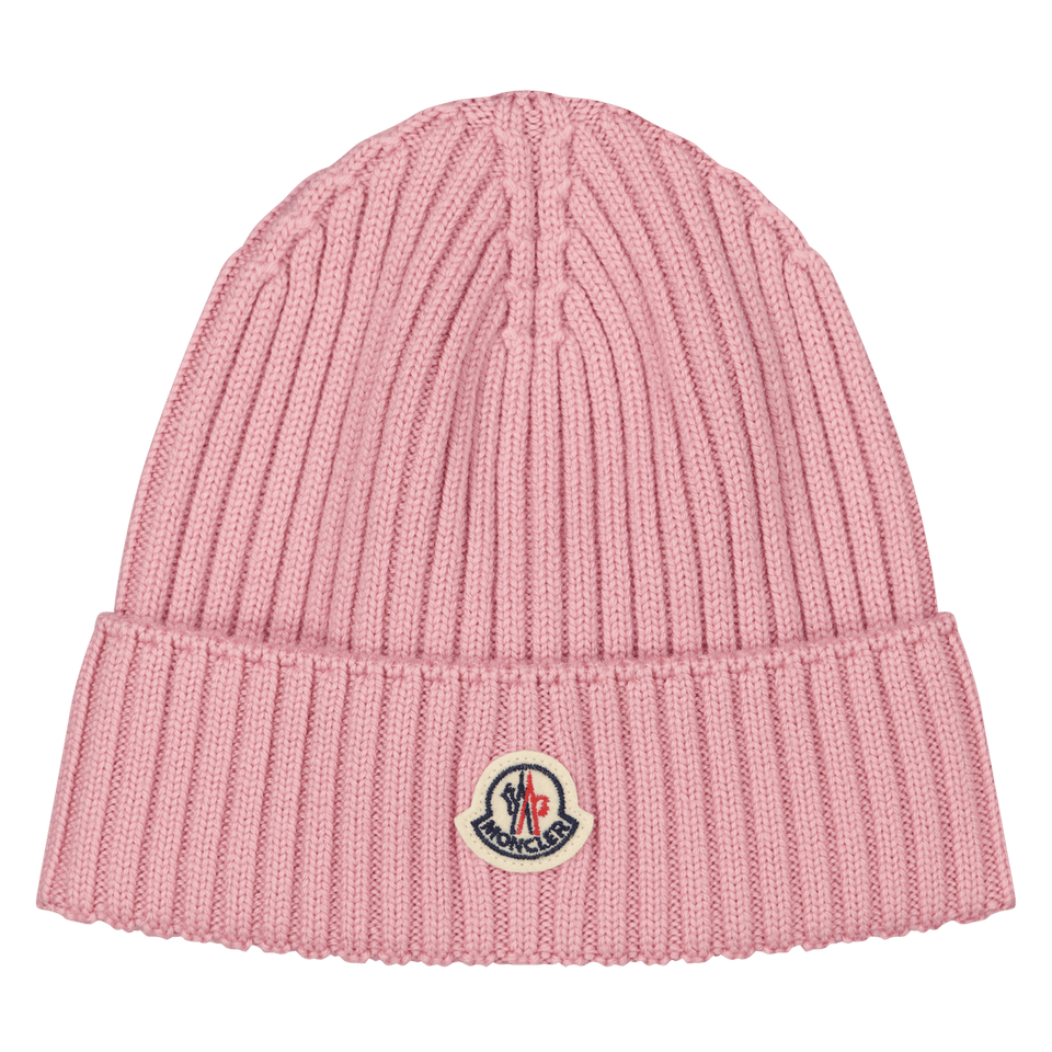 Moncler Kinder Meisjes Muts Licht Roze s