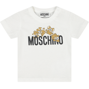 Moschino Baby Unisex T-Shirt Wit