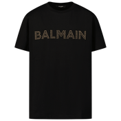 Balmain Kids Unisex T-Shirt Black