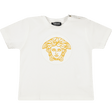 Versace Baby Unisex T-Shirt Wit 3/6