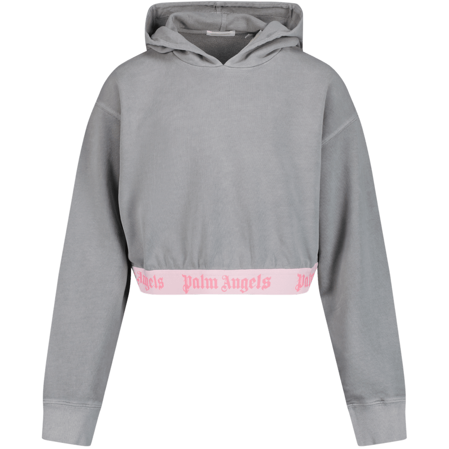 Palm Angels Girls Sweater Dark Grey