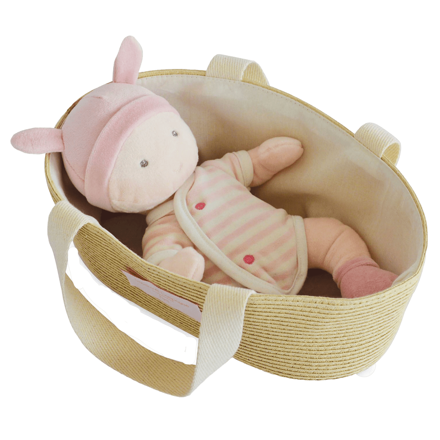 Doudou et Compagnie Baby Baby In Reiswieg Roze ONE
