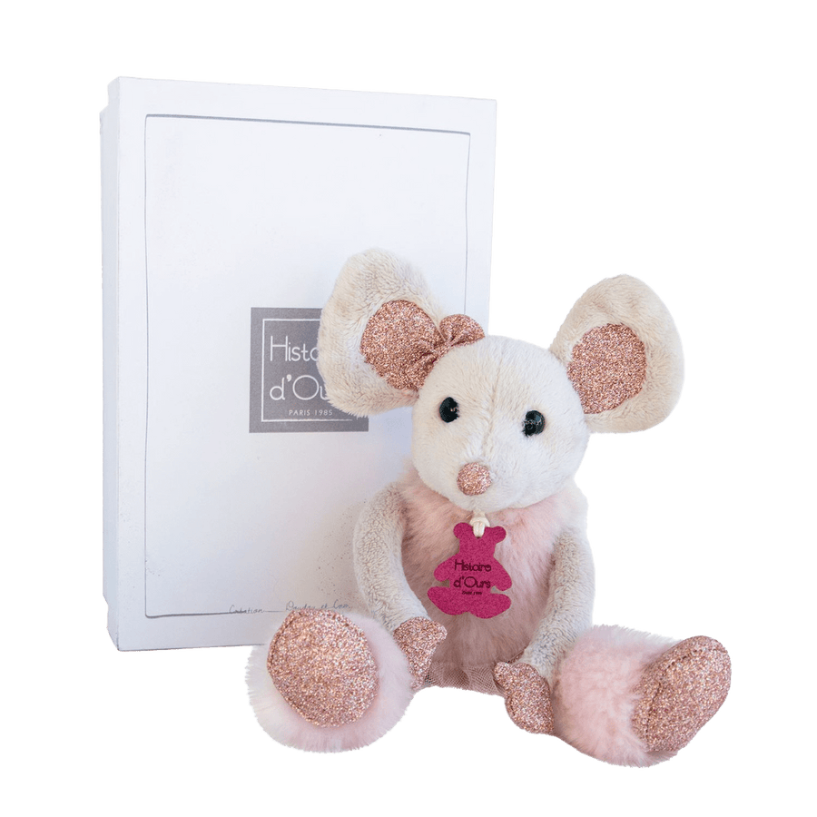 Doudou et Compagnie Baby Souris Etoile 25CM Roze ONE