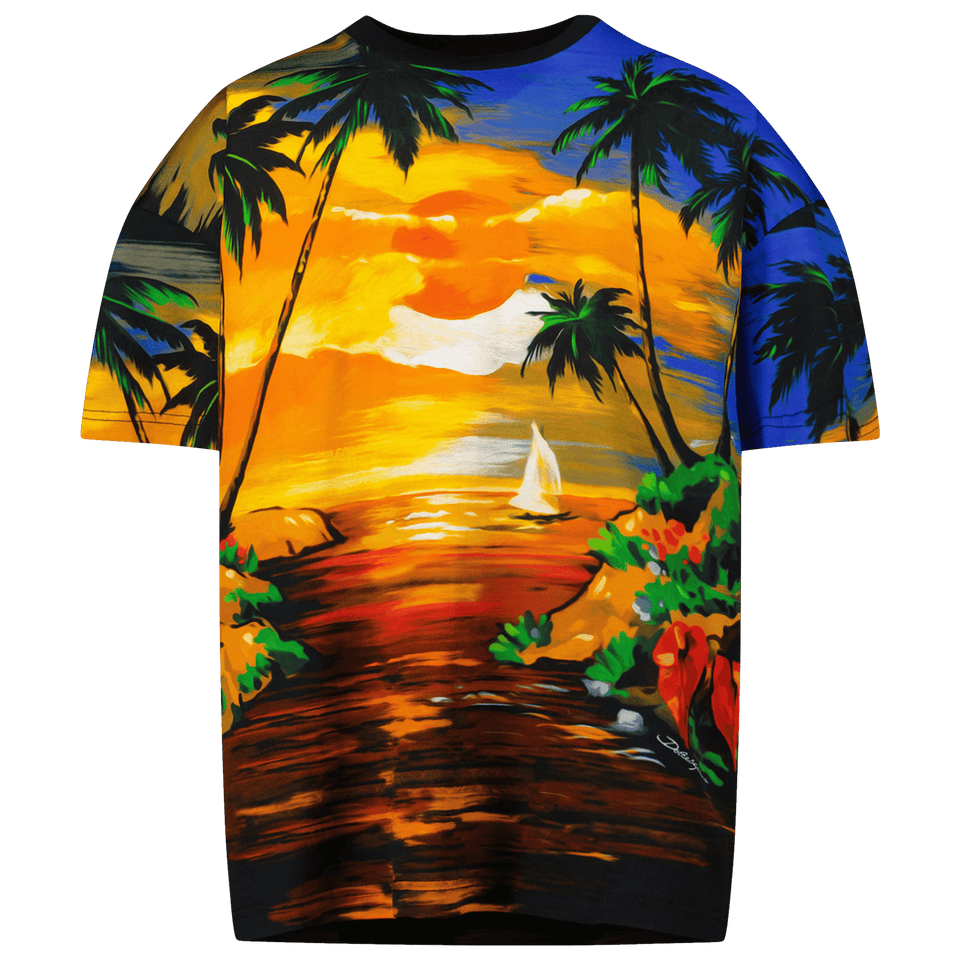 Dolce & Gabbana Kinder Jongens T-Shirt Oranje 2Y