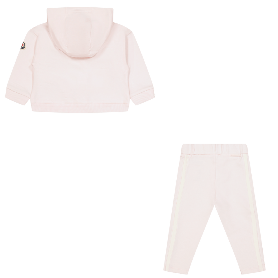 Moncler Baby Meisjes Joggingpak Licht Roze