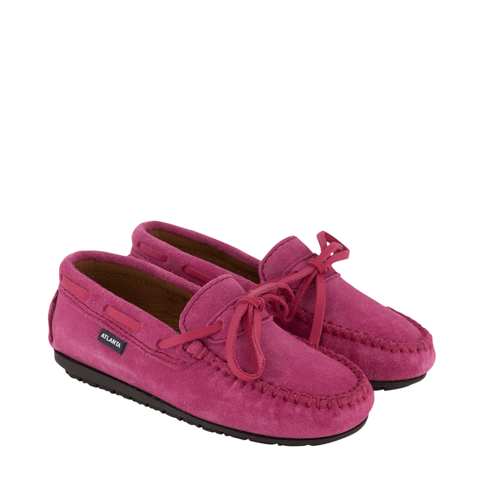 Atlanta Mocassin Kinder Meisjes Schoenen Fuchsia