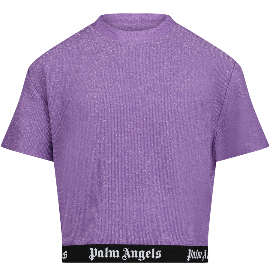 Palm Angels Kinder Meisjes T-Shirt Lila