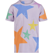 Stella McCartney Kinder Meisjes T-Shirt Lila