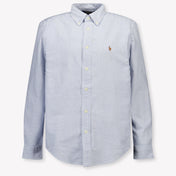 Ralph Lauren Kids Boys Blouse In Light Blue
