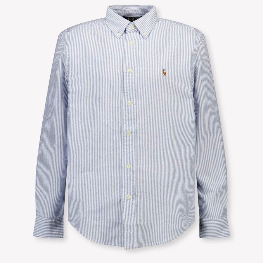 Ralph Lauren Kinder Jongens Blouse In Licht Blauw