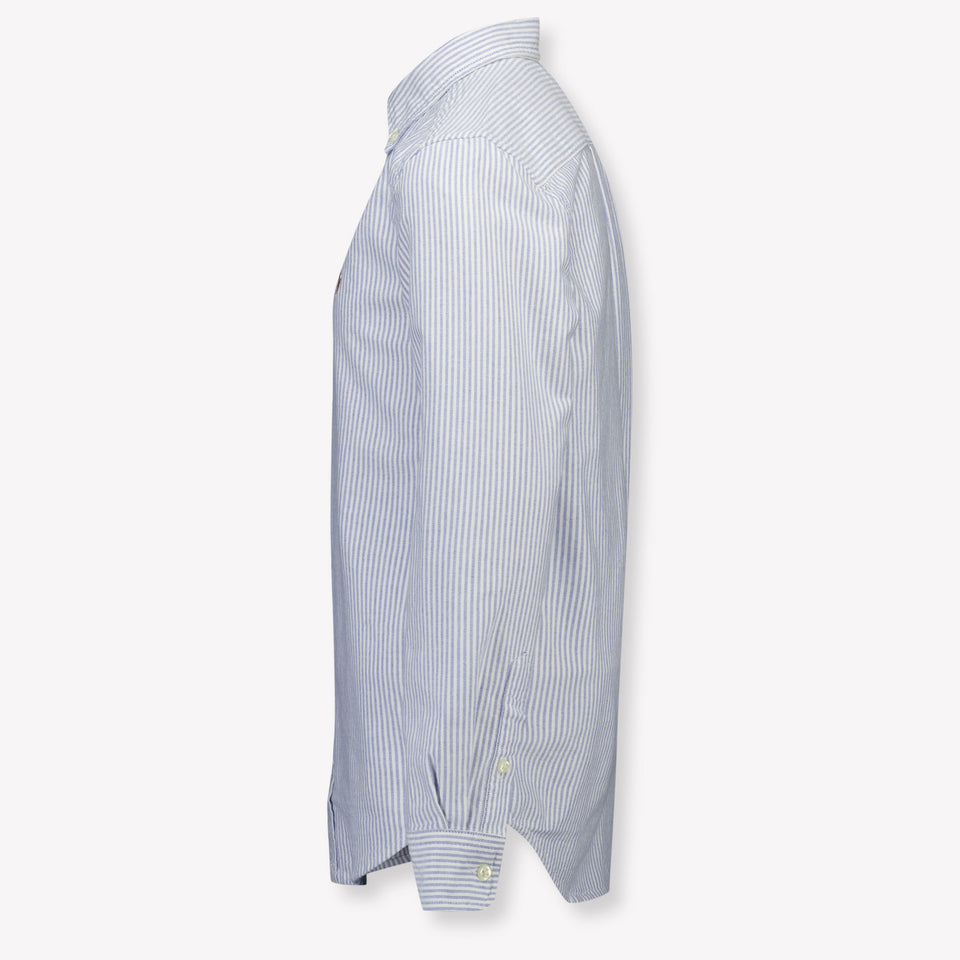 Ralph Lauren Kids Boys Blouse In Light Blue