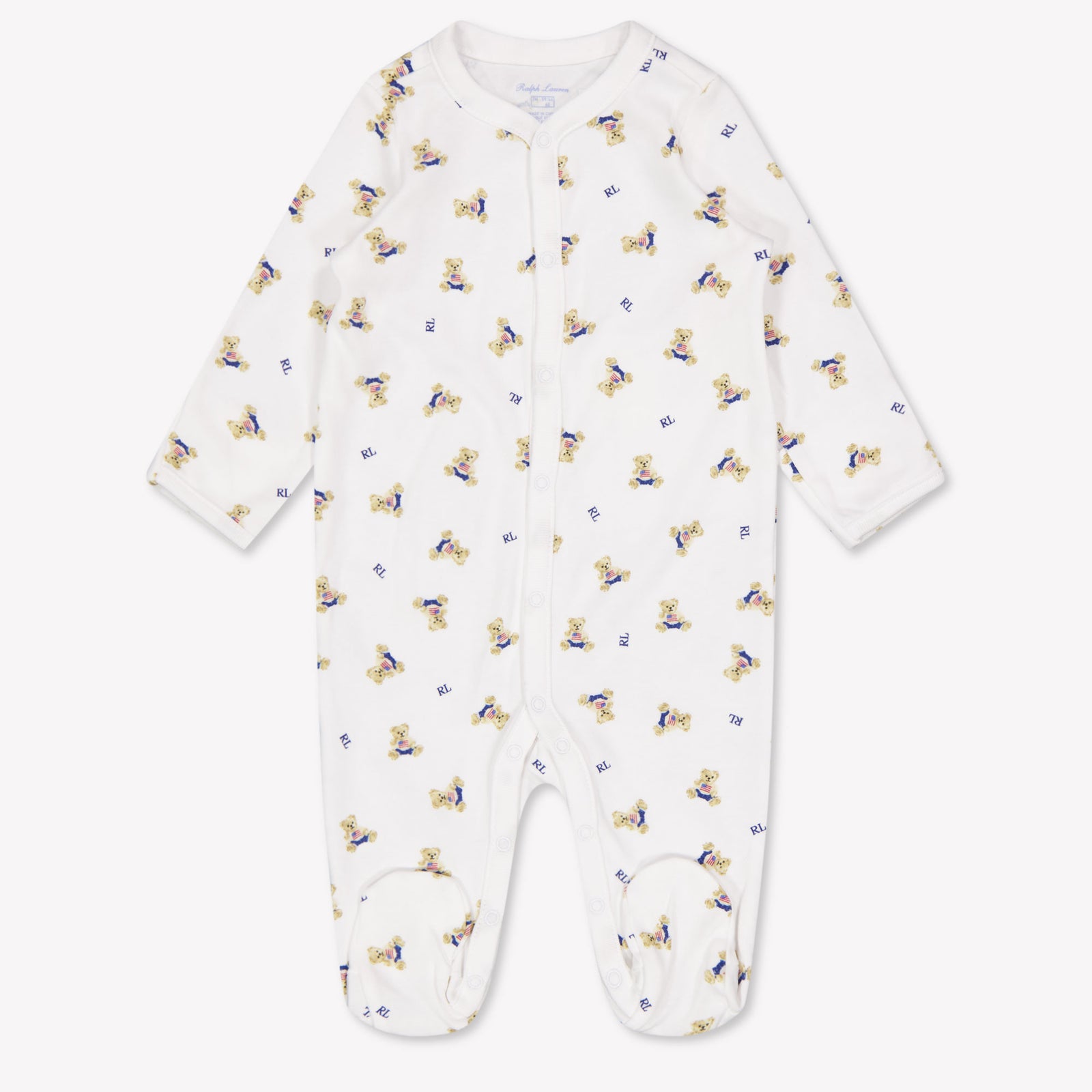 Ralph Lauren Baby Boys Playsuit In White