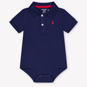 Ralph Lauren Baby Boys Romper In Navy