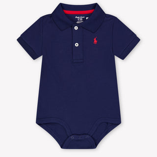 Ralph Lauren Baby Jongens Rompertje In Navy