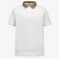 Burberry Johane Kinder Jongens Polo In Wit