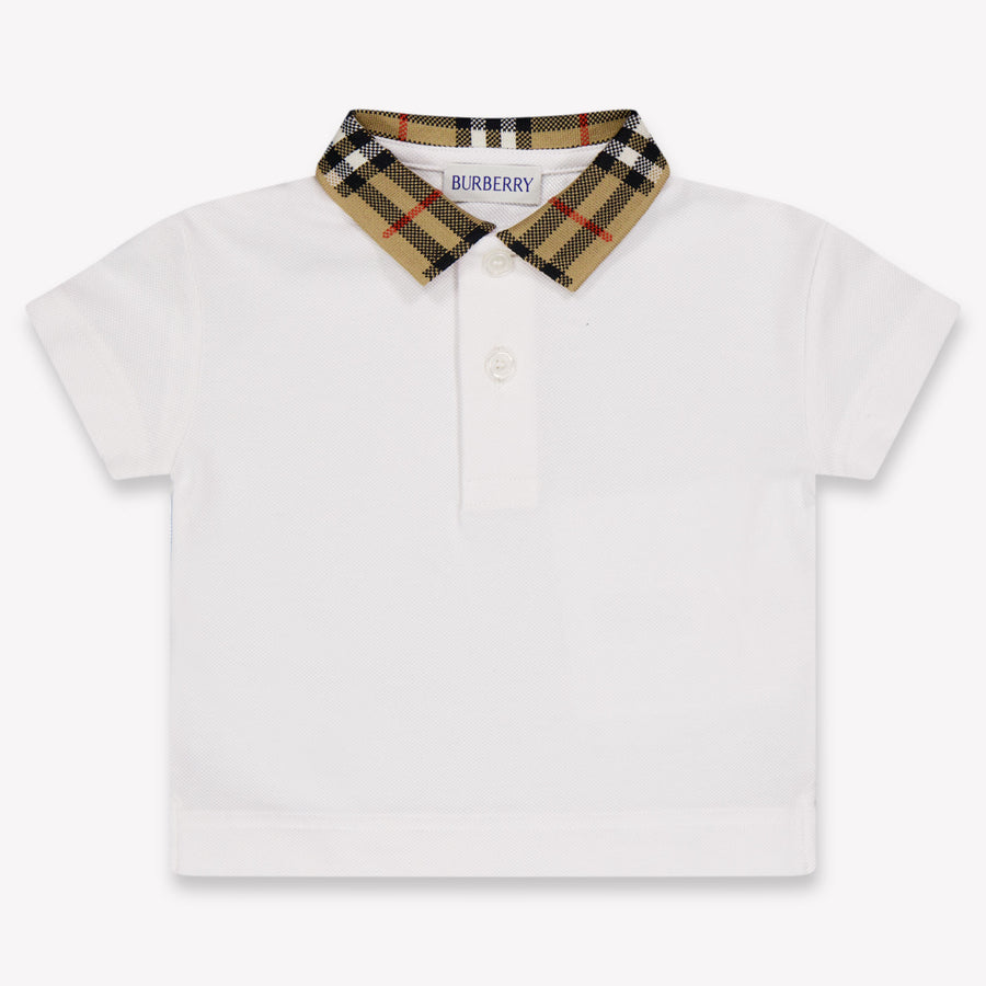 Burberry Johane Baby Boys Polo Shirt in White
