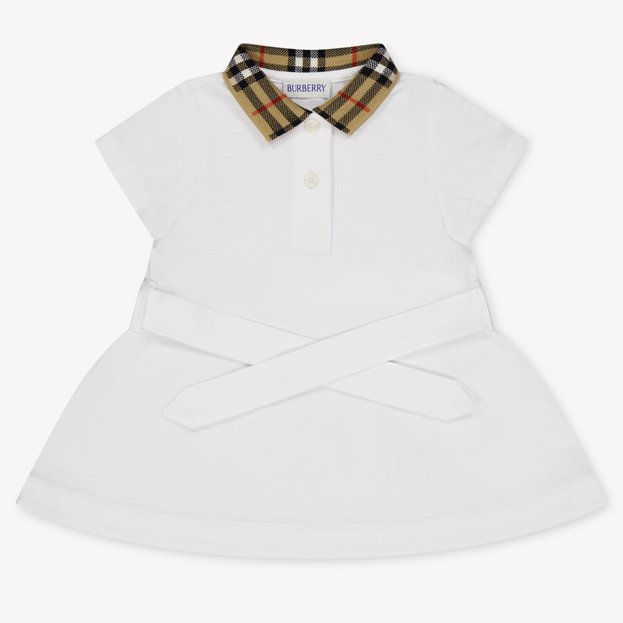 Burberry Astrid Baby Girls Dress In White
