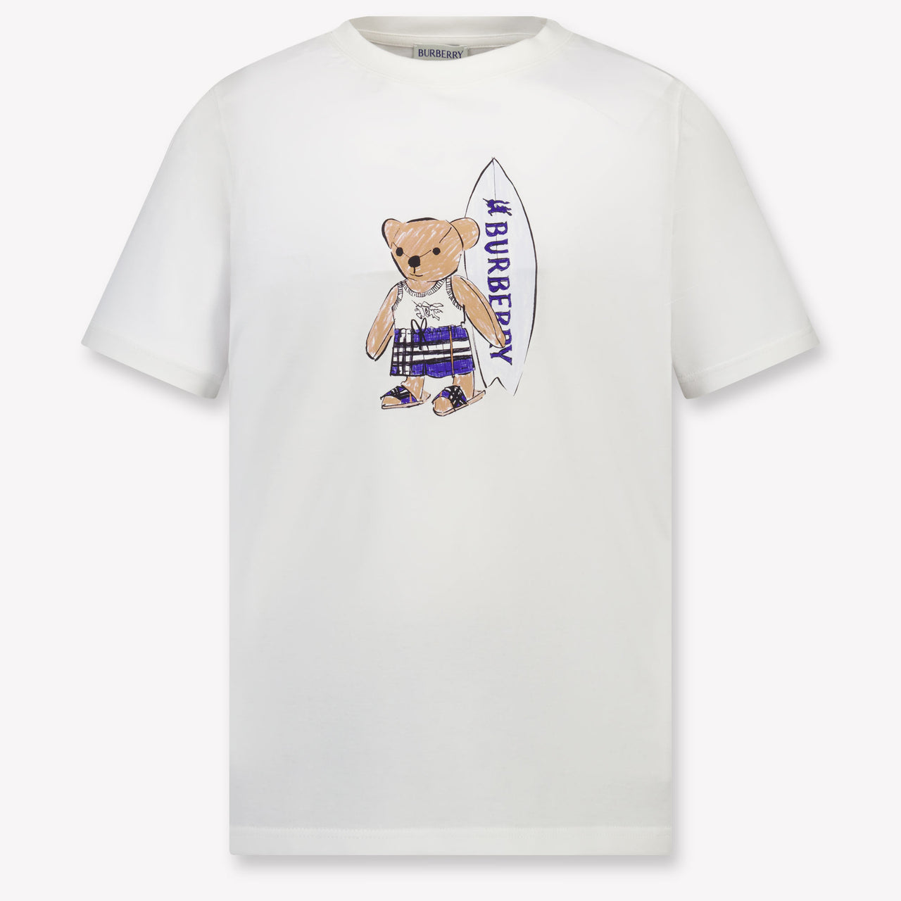 Burberry Cedar Teddy Kinder Jongens T-Shirt In Off White