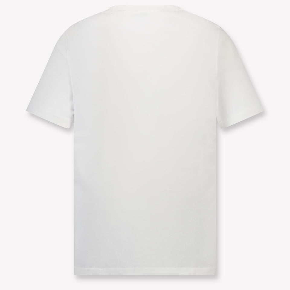Burberry Cedar Teddy Kinder Jongens T-Shirt In Off White