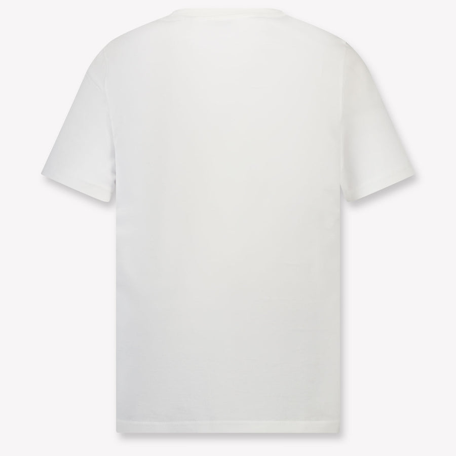 Burberry Cedar Teddy Kinder Jongens T-Shirt In Off White