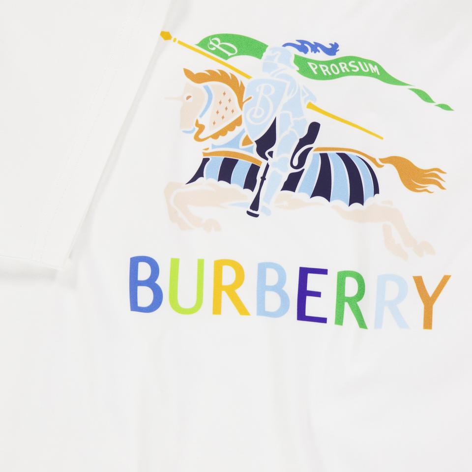 Burberry Cedar Kids Boys T-Shirt In OffWhite