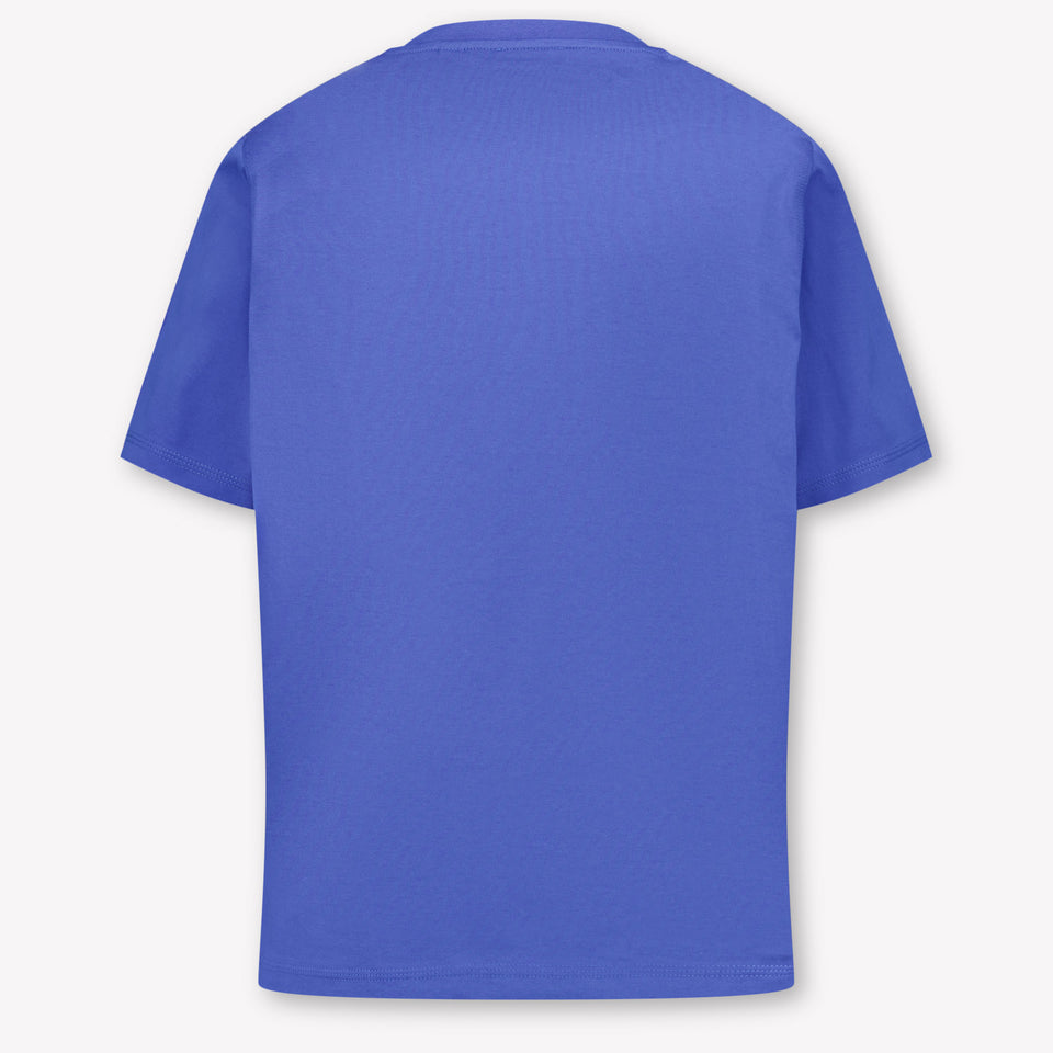 Burberry Cedar Check Kinder Jongens T-Shirt In Cobalt Blauw